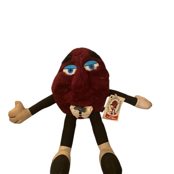 Vintage 1988 Acme California Raison Stuffie plush tags still attached - Picture 2 of 9